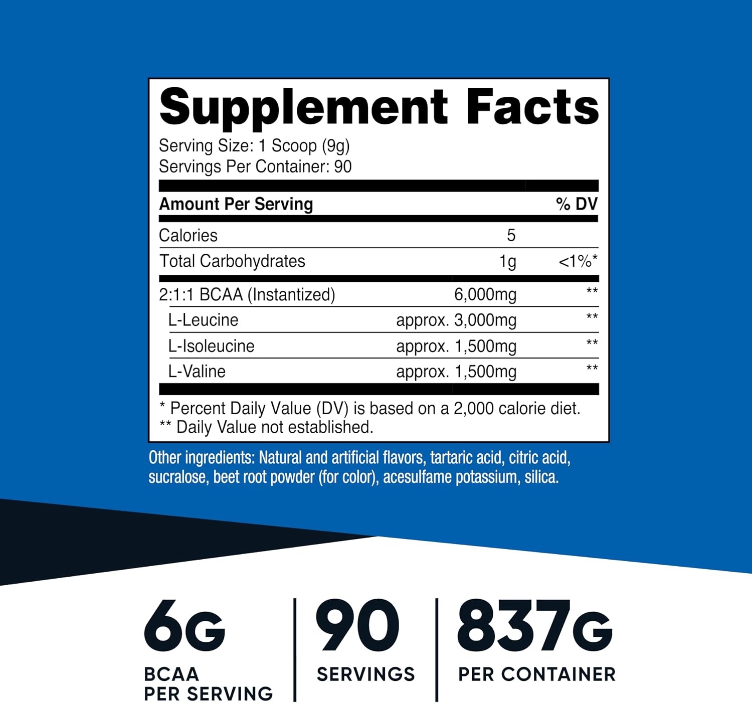 image:imageNutricost BCAA Powder Strawberry Kiwi 90 Servings Optimal 211 RatioWatermelon