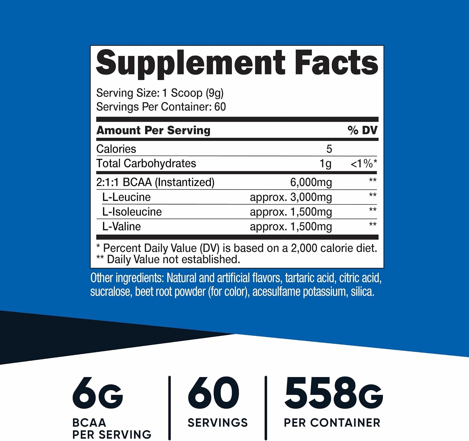 image:imageNutricost BCAA Powder Strawberry Kiwi 90 Servings Optimal 211 RatioWatermelon