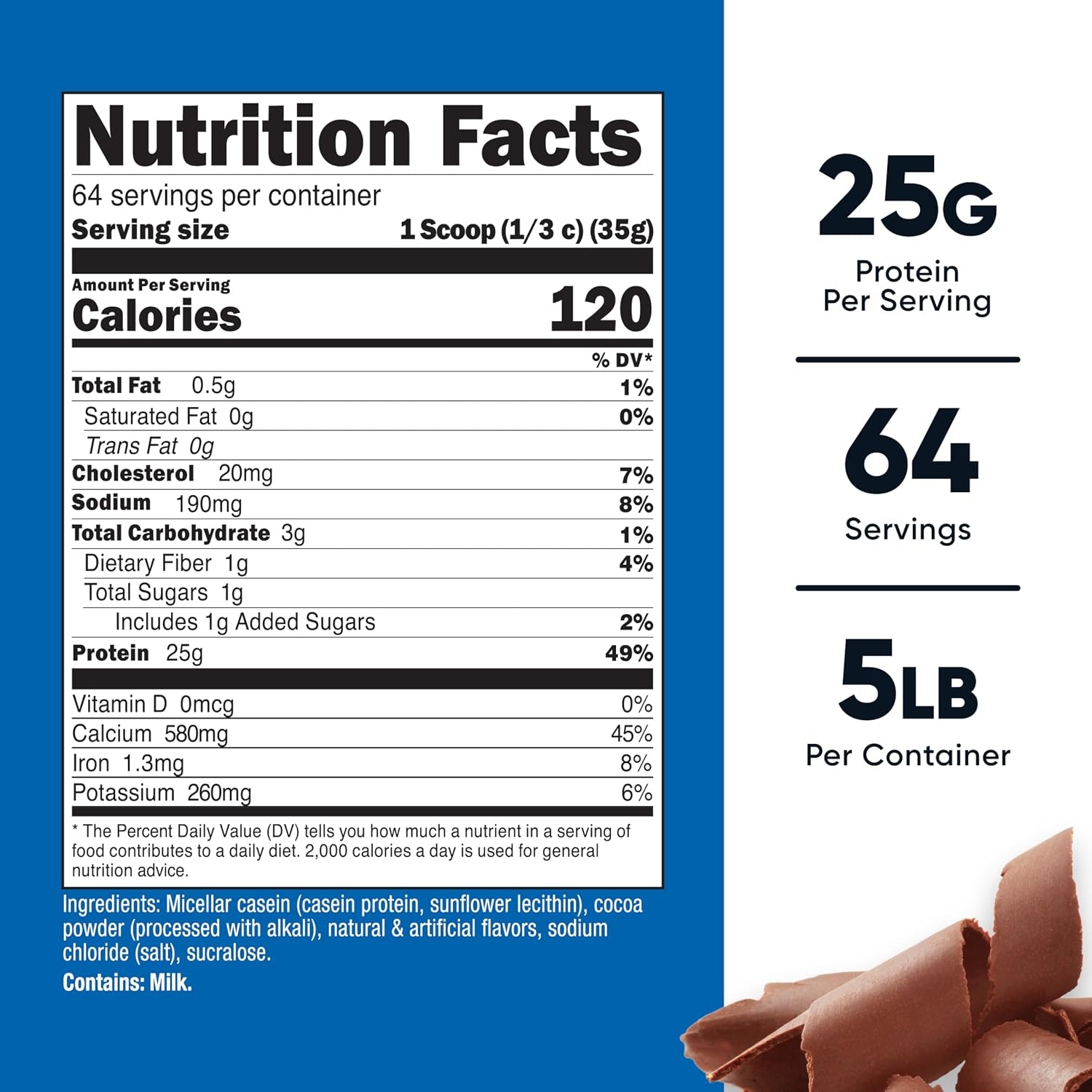 image:imageNutricost Casein Protein Powder 2lb UnflavoredChocolate