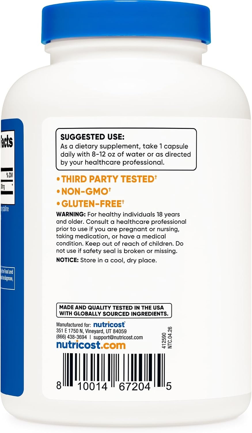 image:imageNutricost Citric Acid 1000mg 1 gram 240 Capsules Gluten Free NonGMO240 Count Pack of 1
