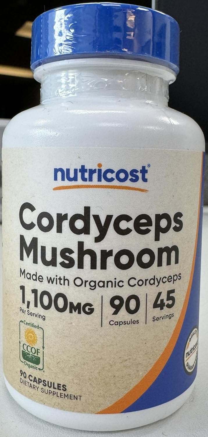 image:imageNutricost Cordyceps Mushroom 1100mg 90 Capsules GlutenFree 45 Servings90 Count Pack of 1