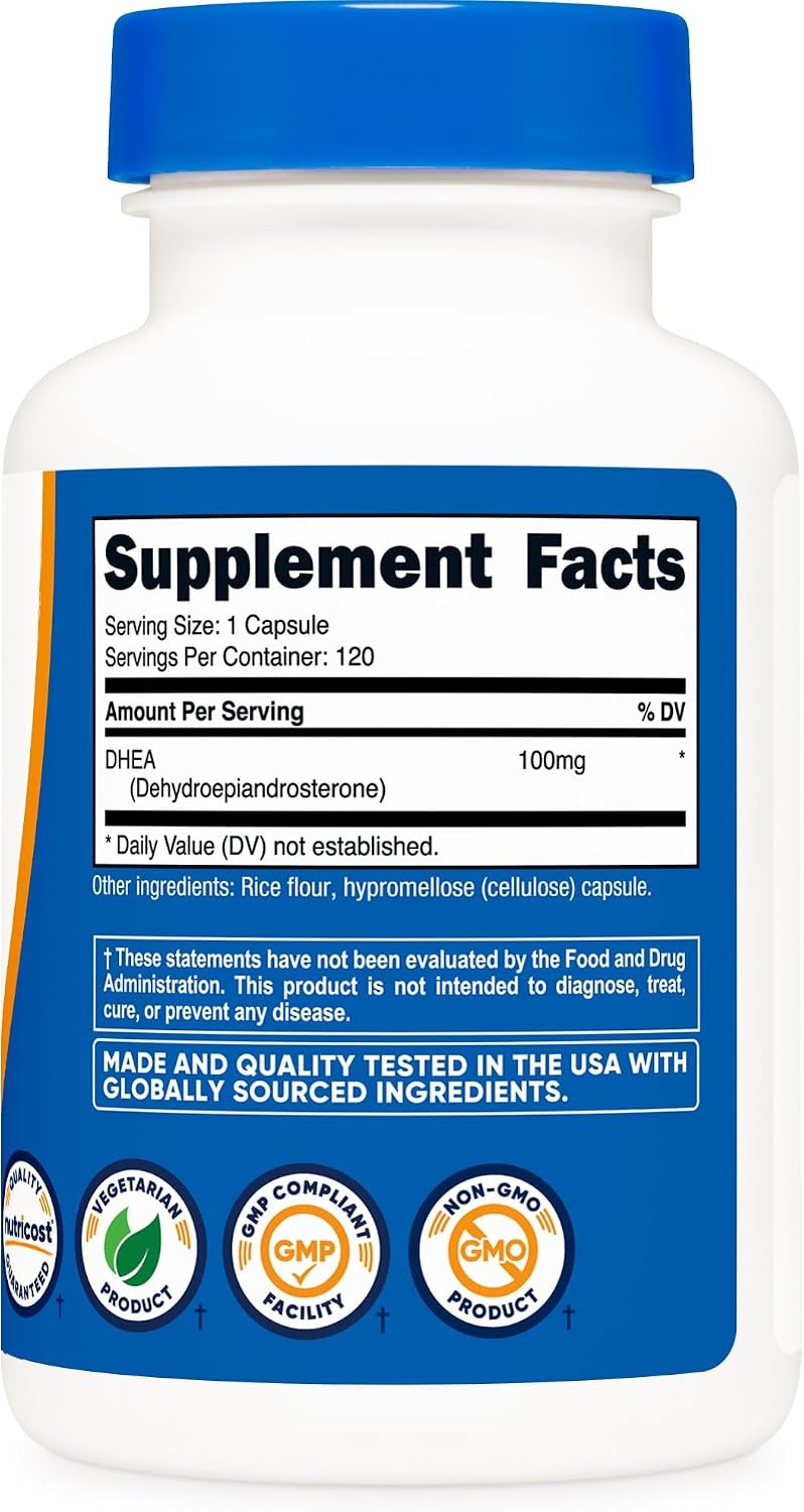 image:imageNutricost DHEA 100mg 120 Capsules Gluten Free Soy Free GMOFree120 Count Pack of 1