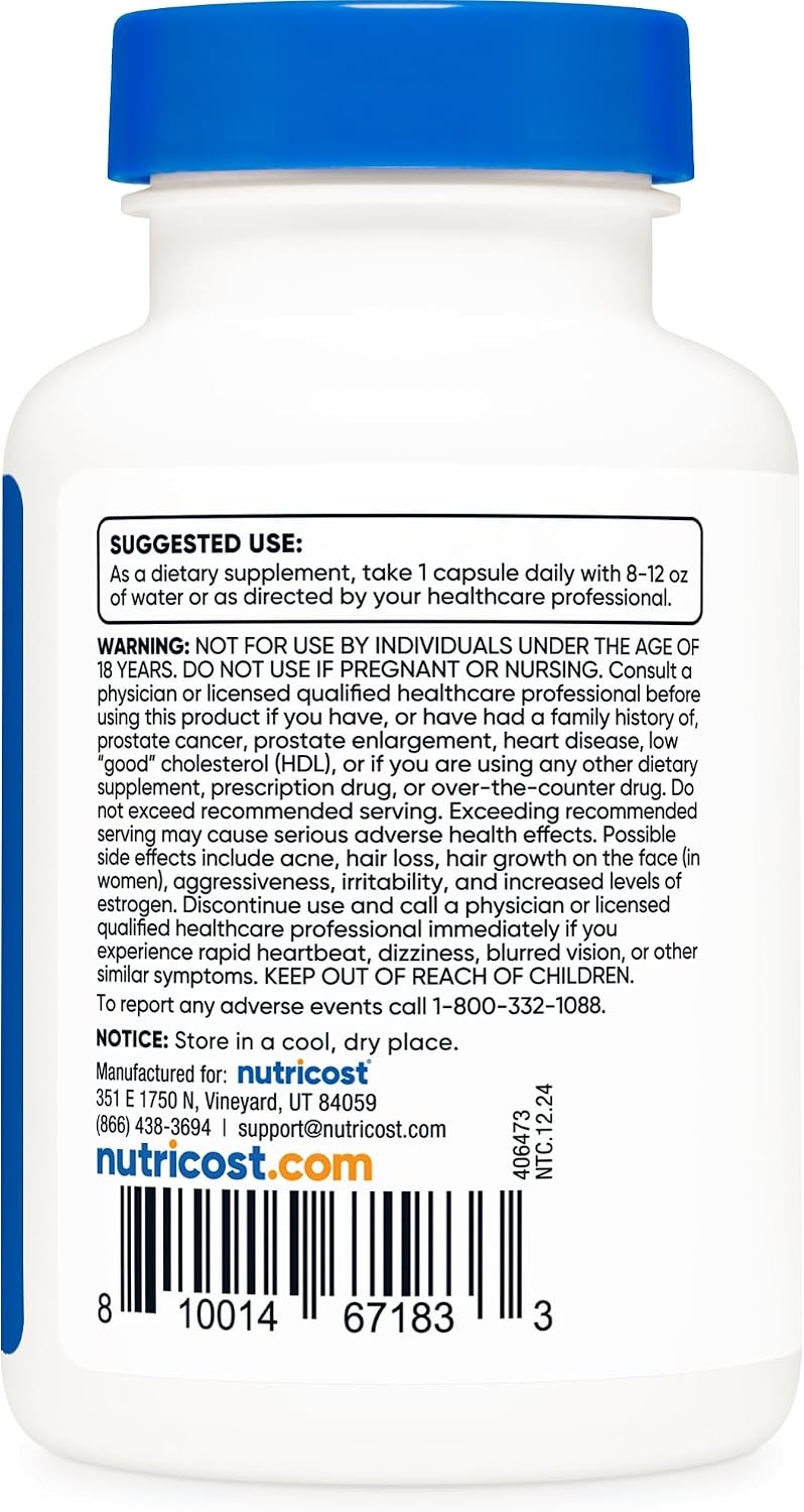 image:imageNutricost DHEA 100mg 120 Capsules Gluten Free Soy Free GMOFree120 Count Pack of 1