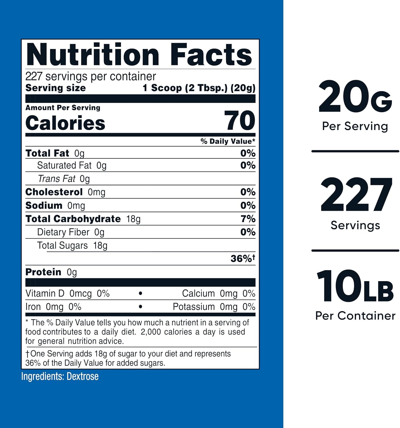 image:imageNutricost Dextrose Powder 10 LBS Gluten Free160 Ounce Pack of 2
