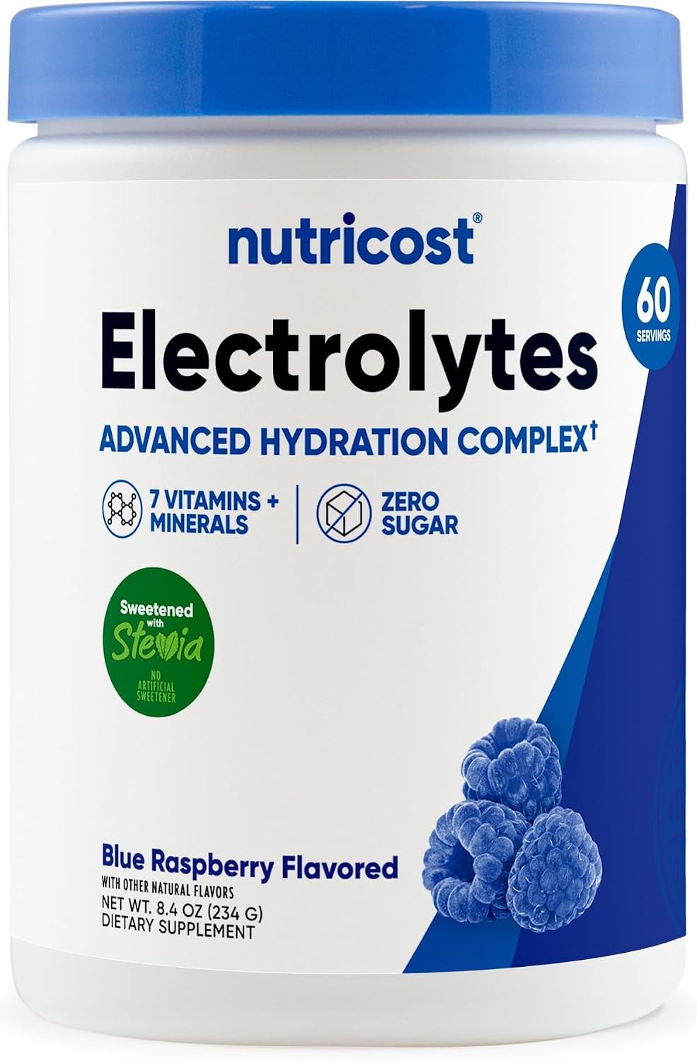 image:imageNutricost Electrolyte Complex Powder 60 Servings Blue RaspberryBlue Raspberry