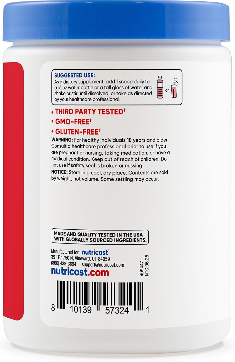 image:imageNutricost Electrolyte Complex Powder 60 Servings Blue RaspberryFruit Punch