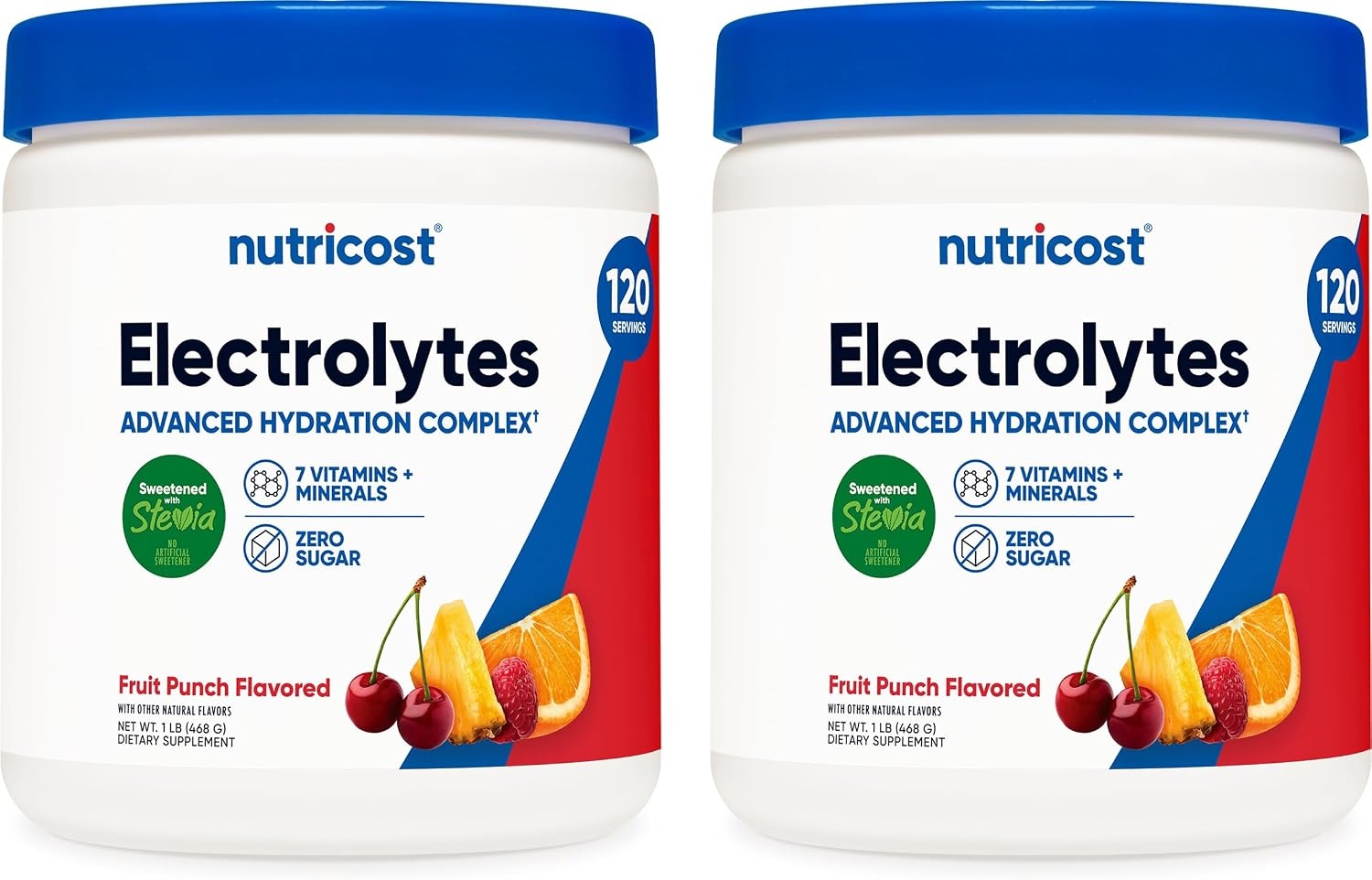 image:imageNutricost Electrolyte Complex Powder 60 Servings Blue RaspberryFruit Punch