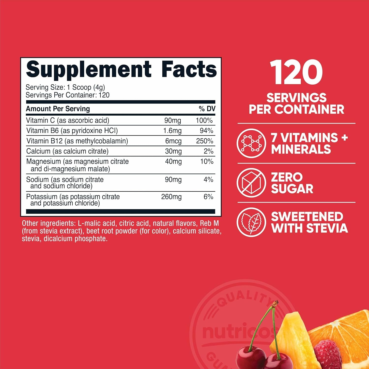 image:imageNutricost Electrolyte Complex Powder 60 Servings Blue RaspberryFruit Punch