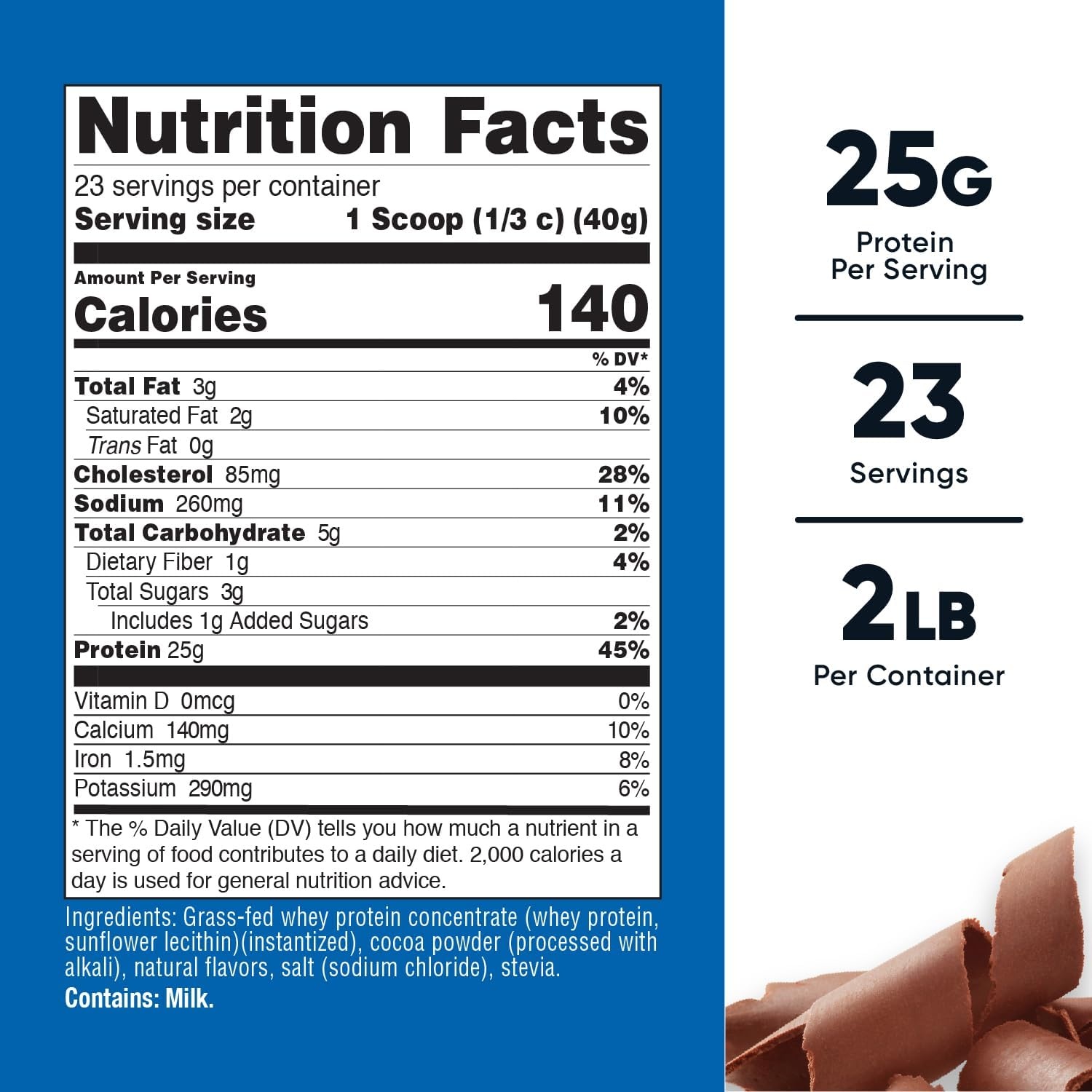 image:imageNutricost GrassFed Whey Protein Concentrate Powder Chocolate 5LBSChocolate