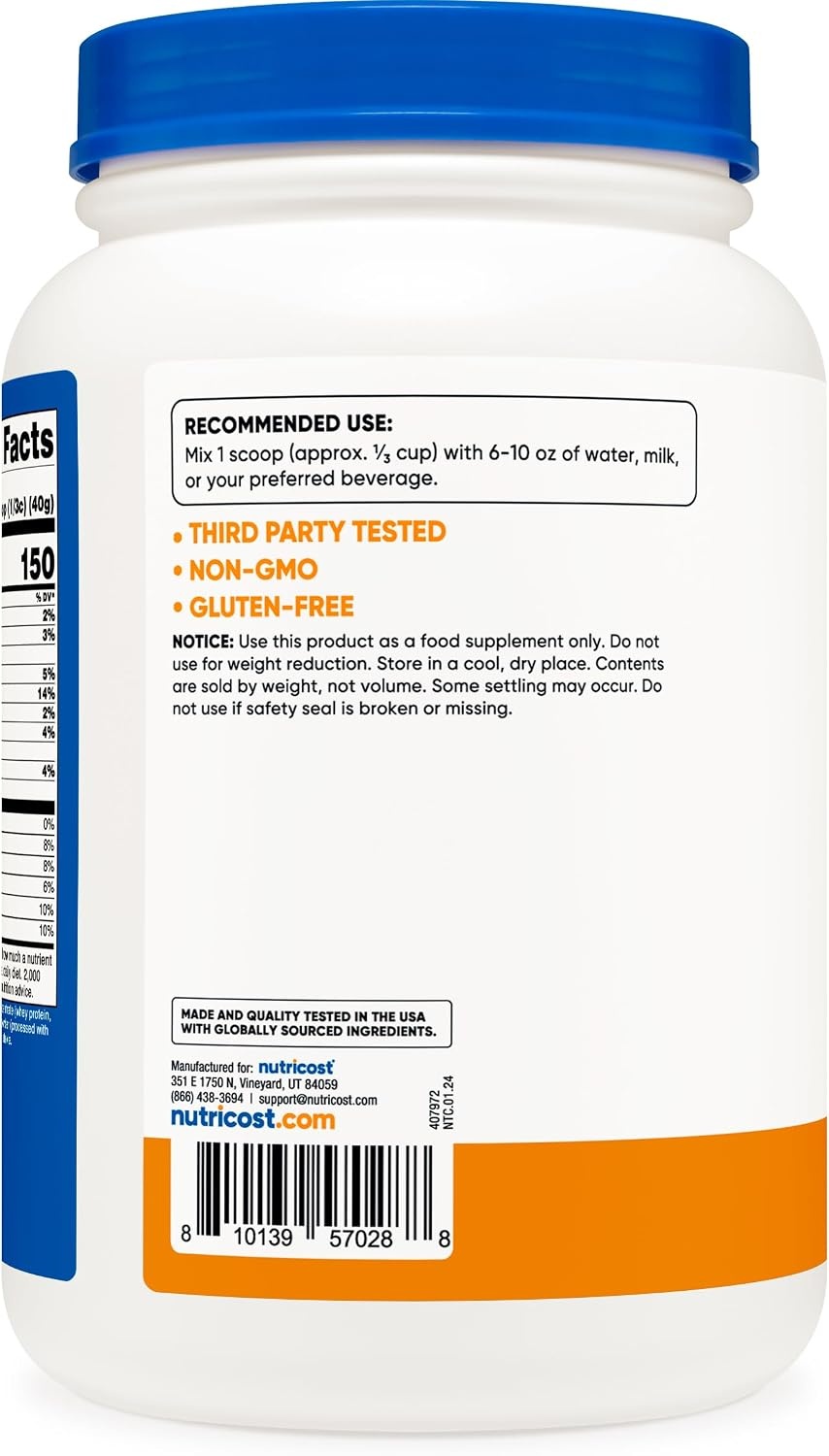 image:imageNutricost GrassFed Whey Protein Concentrate Powder Chocolate 5LBSChocolate Peanut Butter