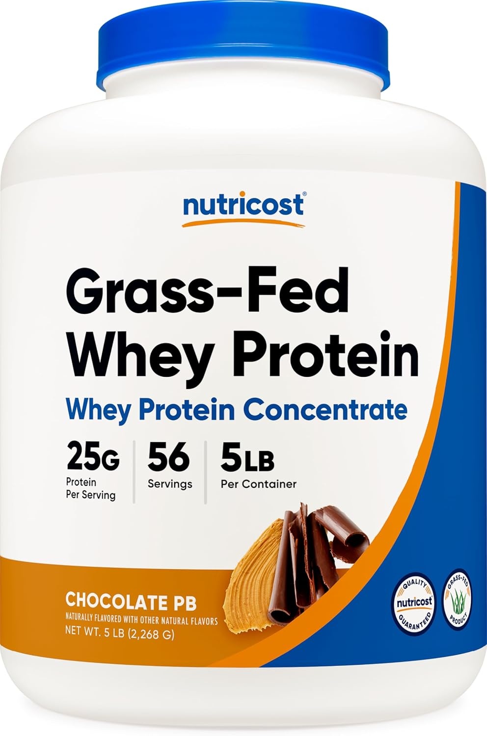 image:imageNutricost GrassFed Whey Protein Concentrate Powder Chocolate 5LBSChocolate Peanut Butter