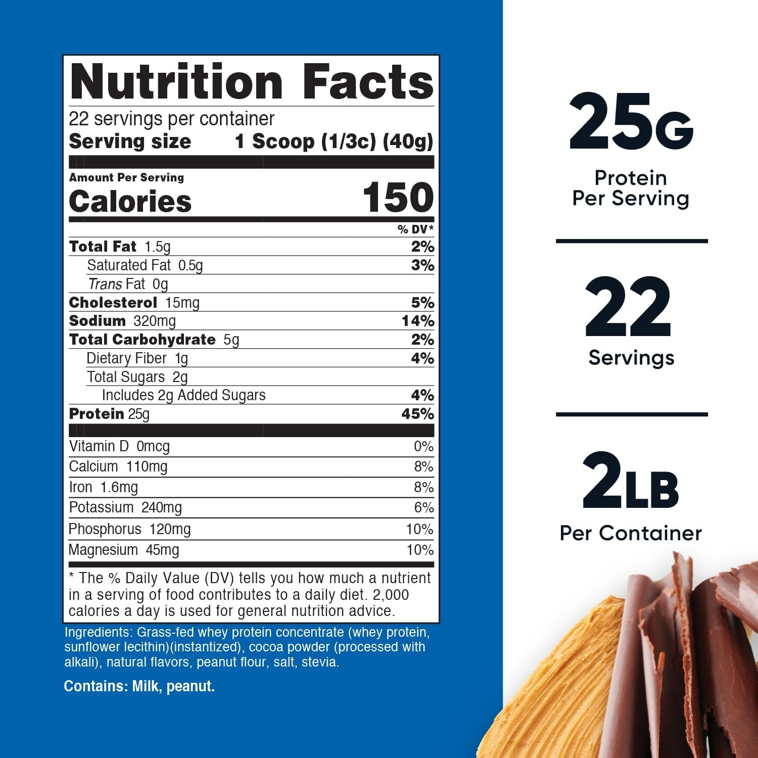 image:imageNutricost GrassFed Whey Protein Concentrate Powder Chocolate 5LBSChocolate Peanut Butter