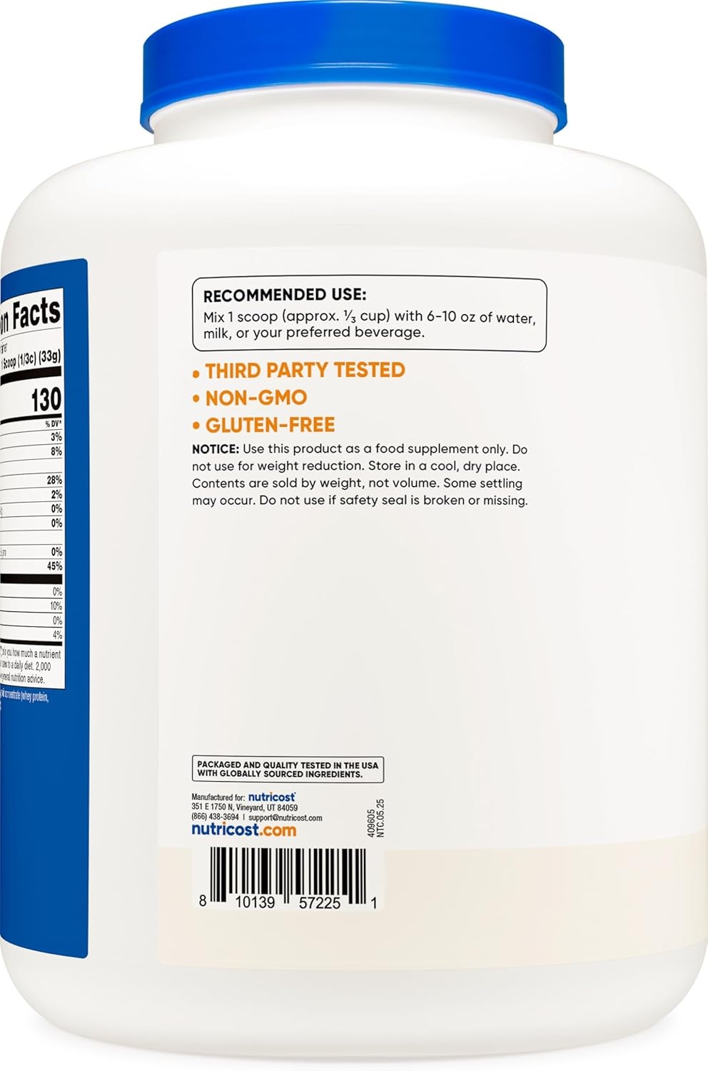 image:imageNutricost GrassFed Whey Protein Concentrate Powder Chocolate 5LBSUnflavored