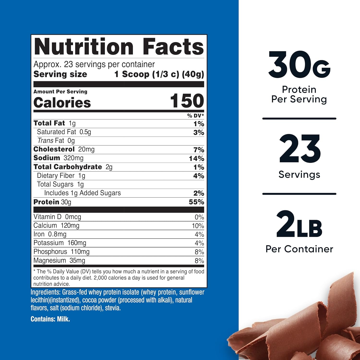 image:imageNutricost GrassFed Whey Protein Isolate Vanilla 5LBSChocolate