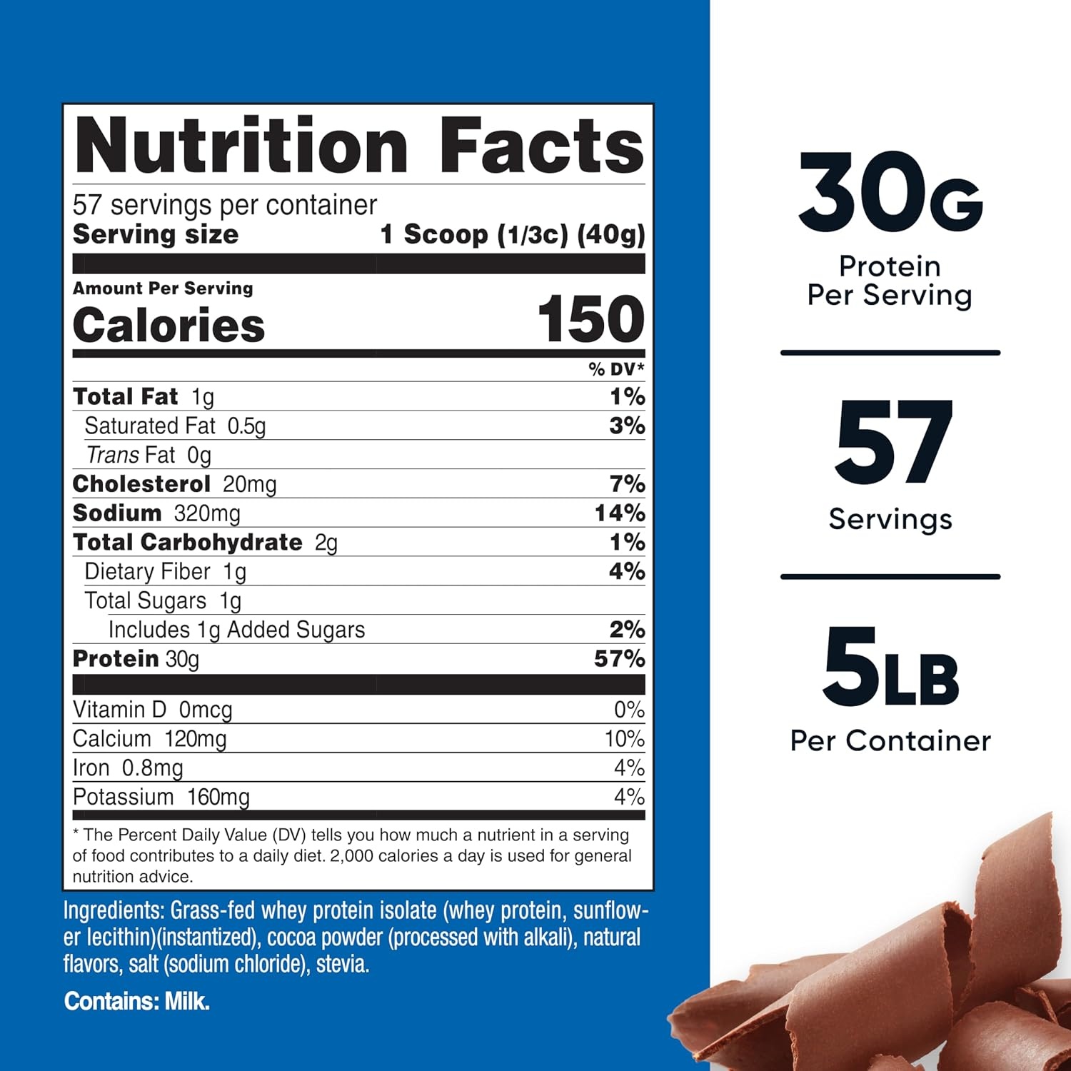 image:imageNutricost GrassFed Whey Protein Isolate Vanilla 5LBSChocolate
