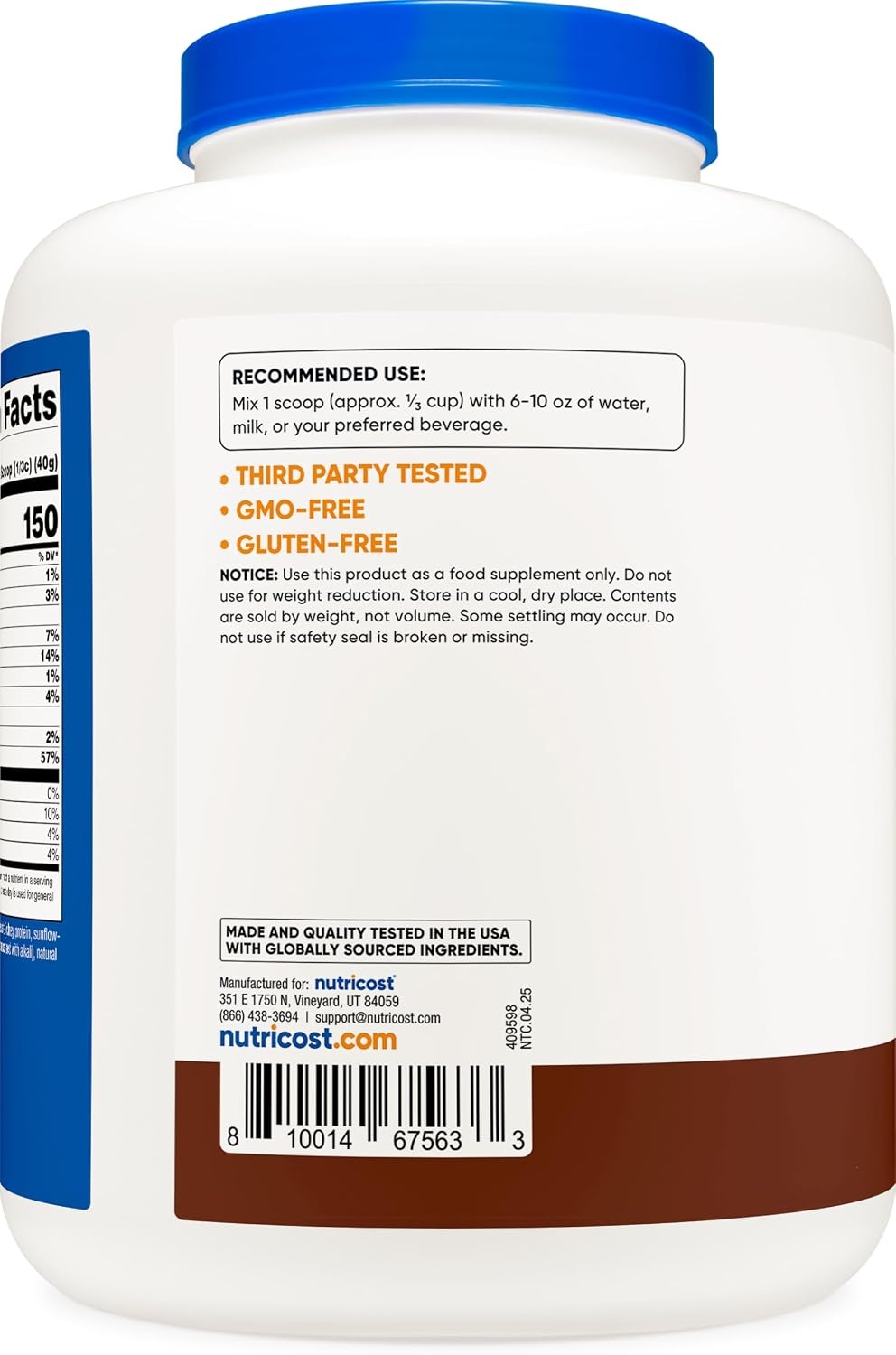 image:imageNutricost GrassFed Whey Protein Isolate Vanilla 5LBSChocolate