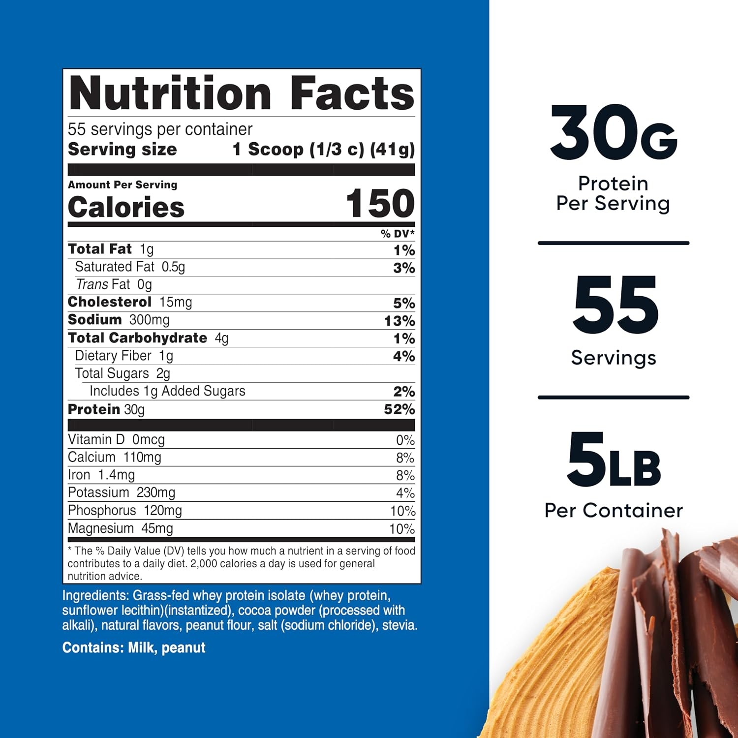 image:imageNutricost GrassFed Whey Protein Isolate Vanilla 5LBSChocolate Peanut Butter