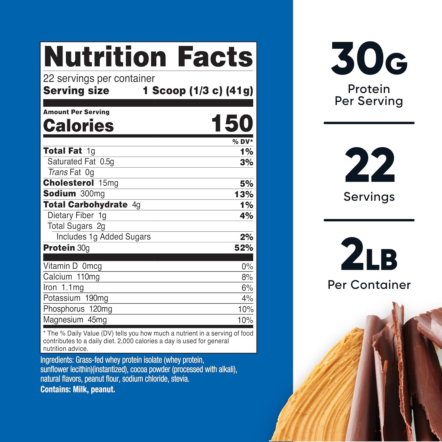 image:imageNutricost GrassFed Whey Protein Isolate Vanilla 5LBSChocolate Peanut Butter