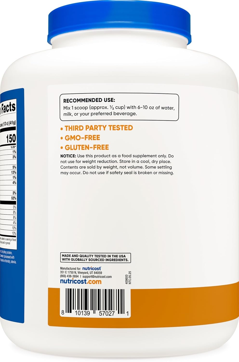 image:imageNutricost GrassFed Whey Protein Isolate Vanilla 5LBSChocolate Peanut Butter