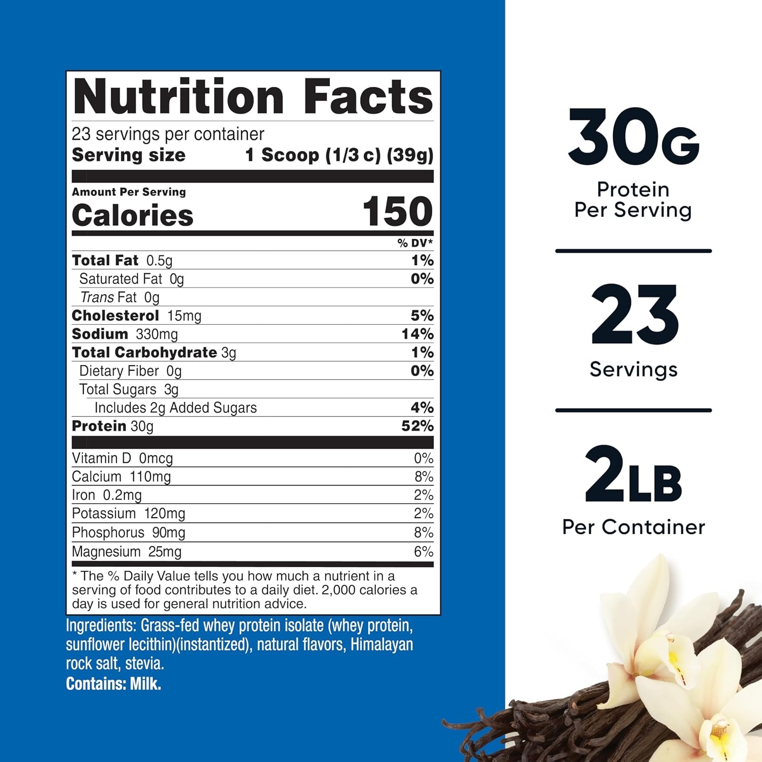 image:imageNutricost GrassFed Whey Protein Isolate Vanilla 5LBSVanilla