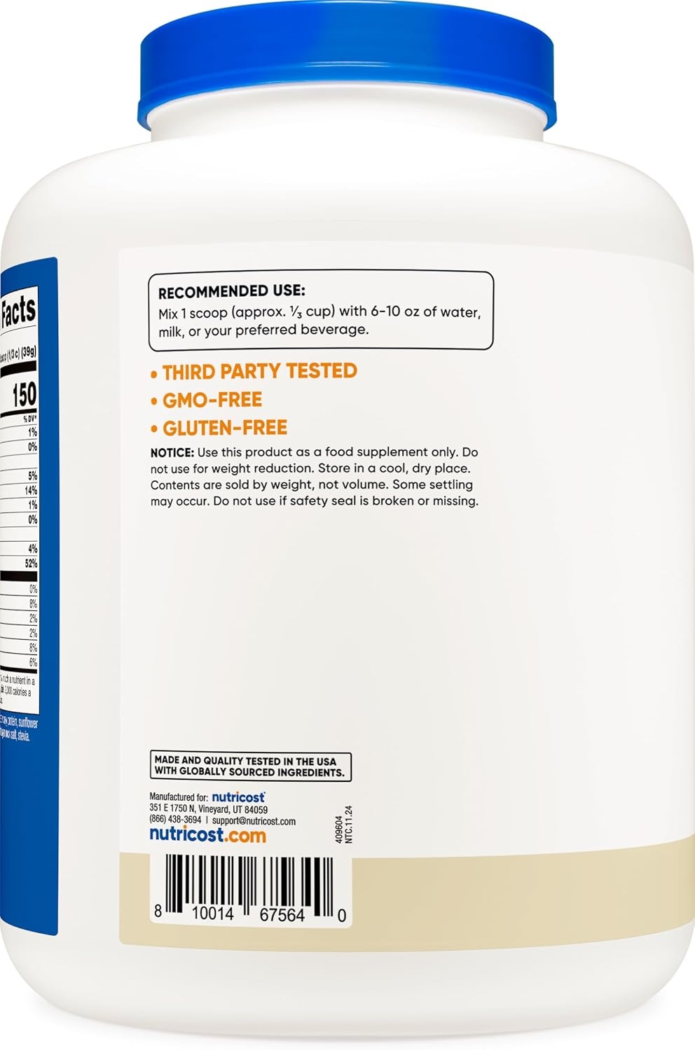 image:imageNutricost GrassFed Whey Protein Isolate Vanilla 5LBSVanilla