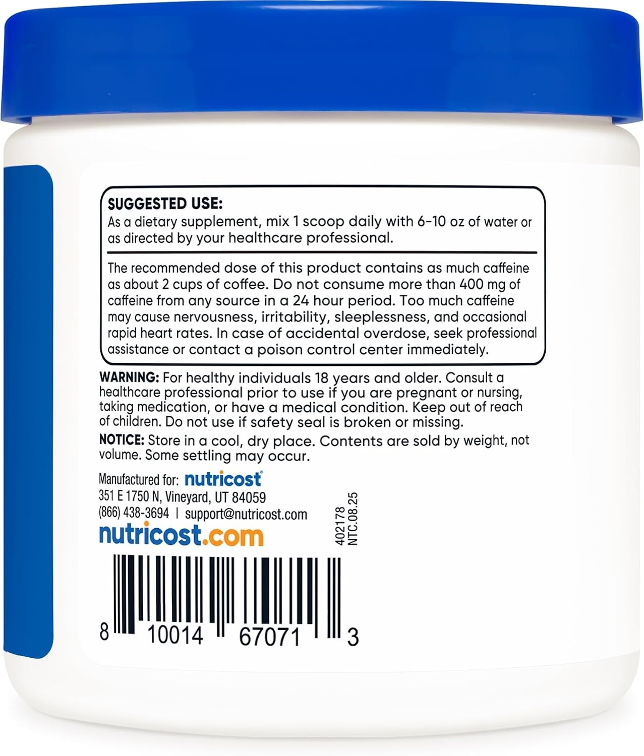 image:imageNutricost Guarana Extract Powder 100 Grams Per Bottle352 Ounce Pack of 1