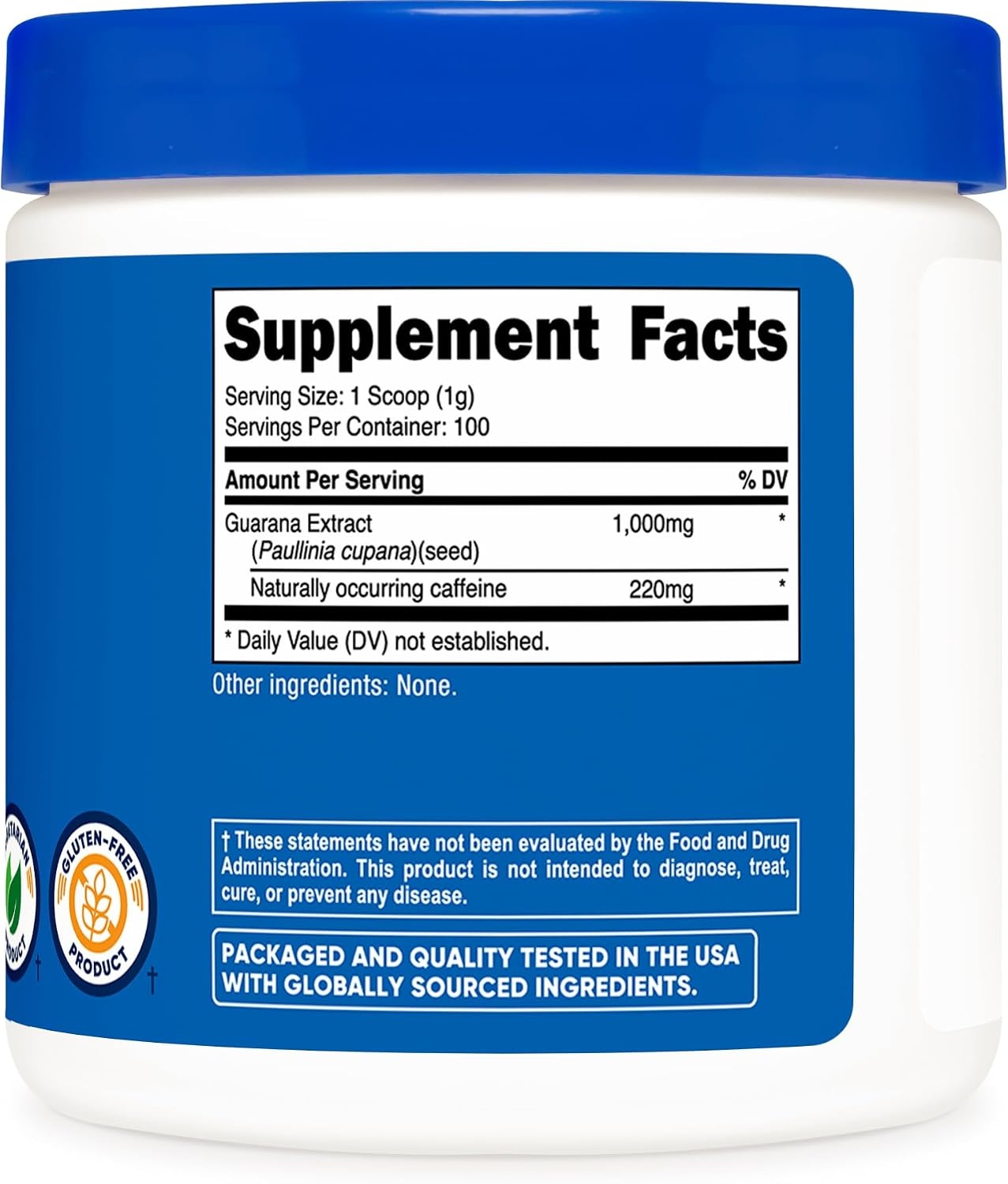 image:imageNutricost Guarana Extract Powder 100 Grams Per Bottle352 Ounce Pack of 2