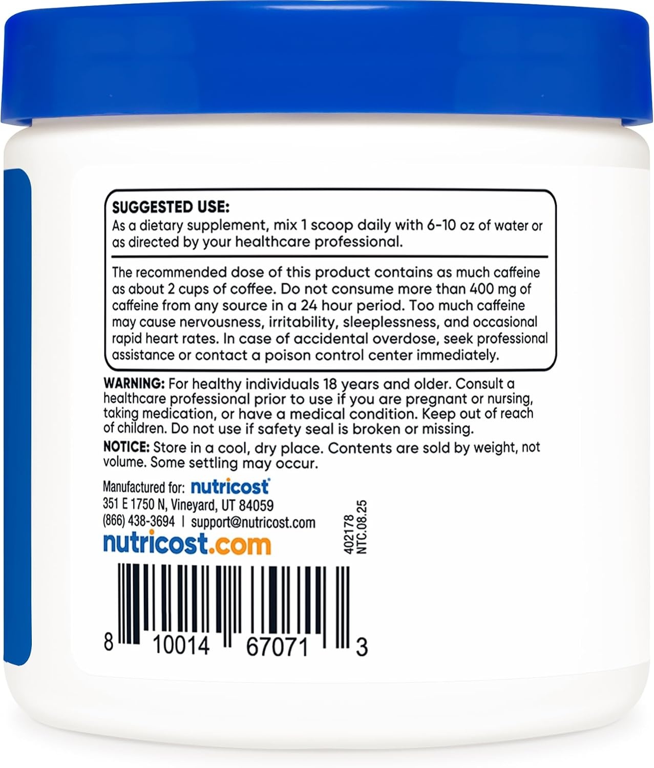 image:imageNutricost Guarana Extract Powder 100 Grams Per Bottle352 Ounce Pack of 2