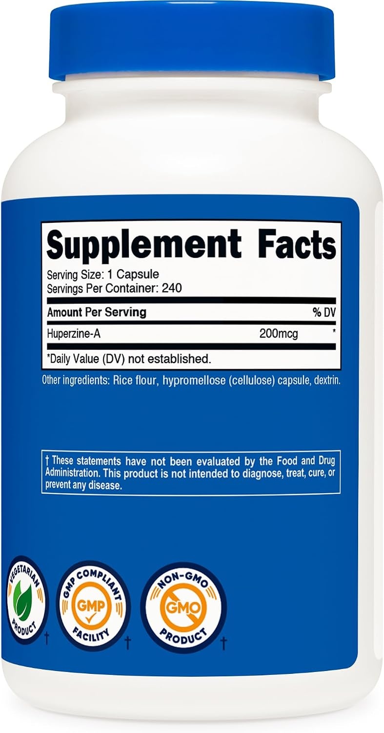 image:imageNutricost Huperzine A Capsules 200mcg 240 Capsules240 Count Pack of 1