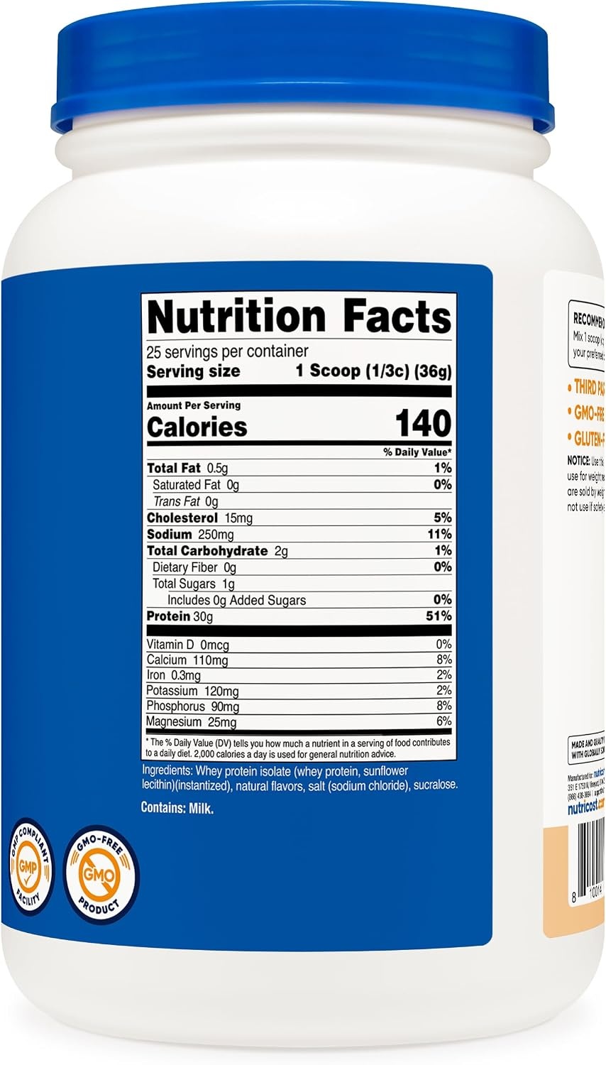 image:imageNutricost Isolate Whey Protein Powder Vanilla 5 poundsCake Batter