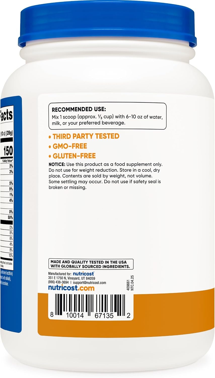 image:imageNutricost Isolate Whey Protein Powder Vanilla 5 poundsChocolate Peanut Butter