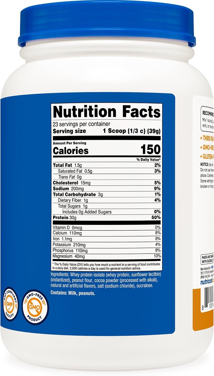 image:imageNutricost Isolate Whey Protein Powder Vanilla 5 poundsChocolate Peanut Butter