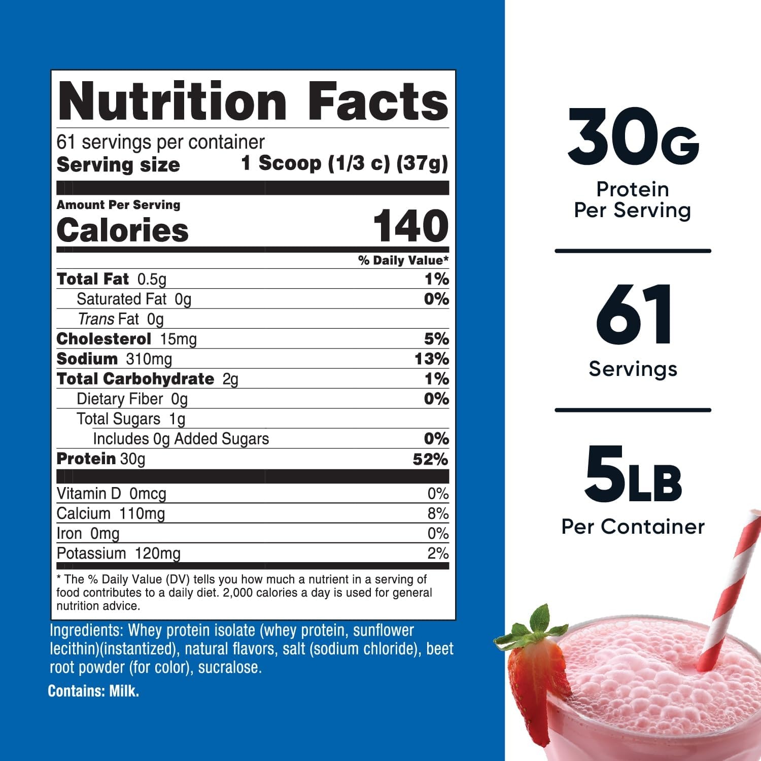 image:imageNutricost Isolate Whey Protein Powder Vanilla 5 poundsStrawberry