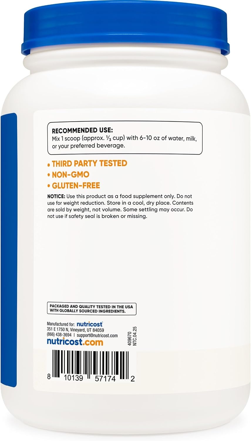image:imageNutricost Isolate Whey Protein Powder Vanilla 5 poundsUnflavored