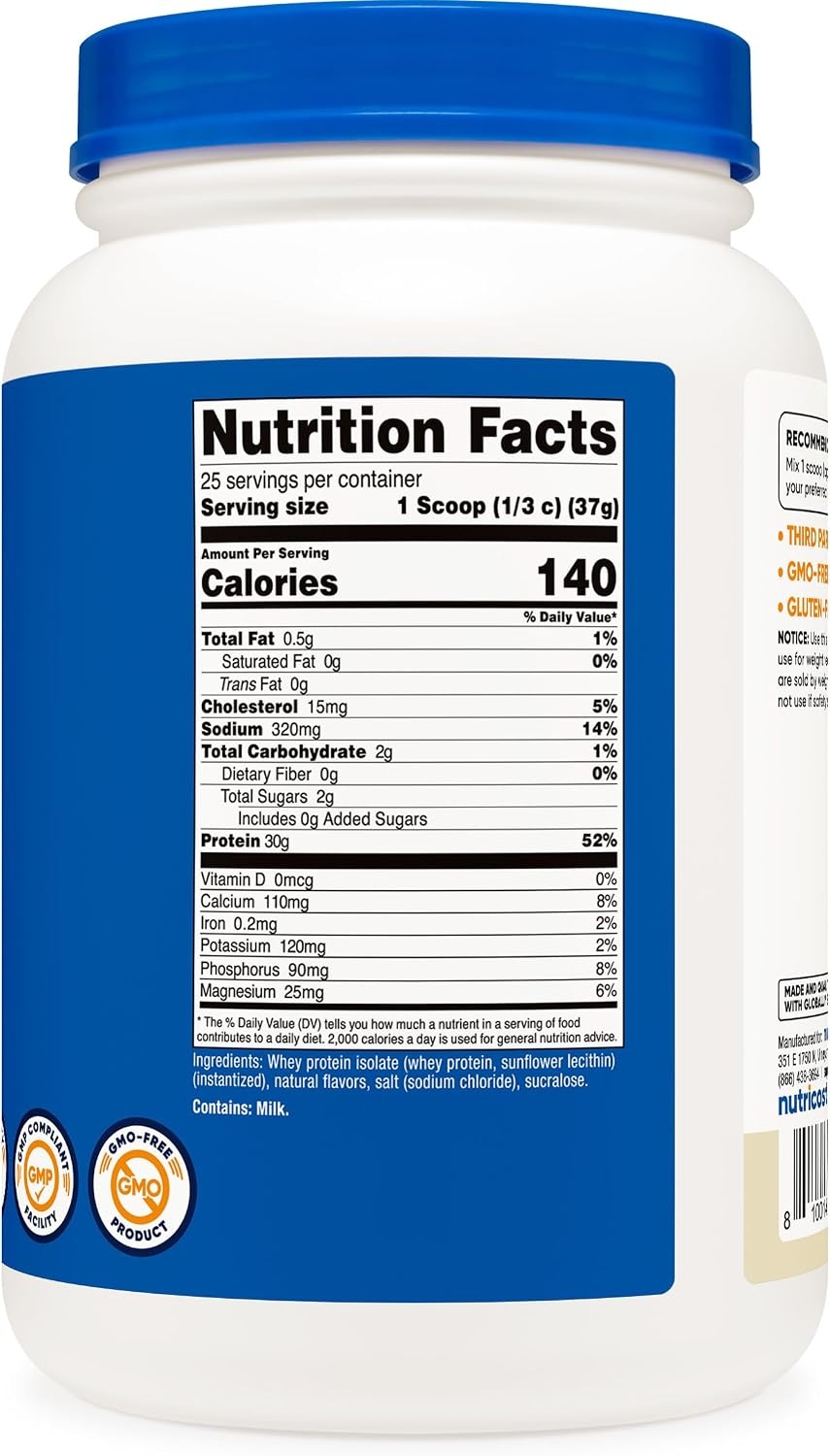 image:imageNutricost Isolate Whey Protein Powder Vanilla 5 poundsVanilla