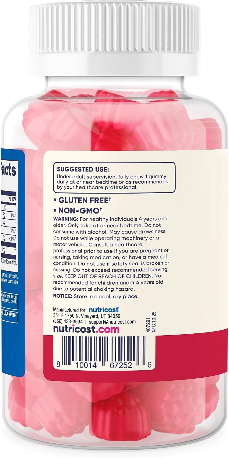 image:imageNutricost Kids Melatonin Gummies 1mg 120 Gummies120 Count Pack of 1