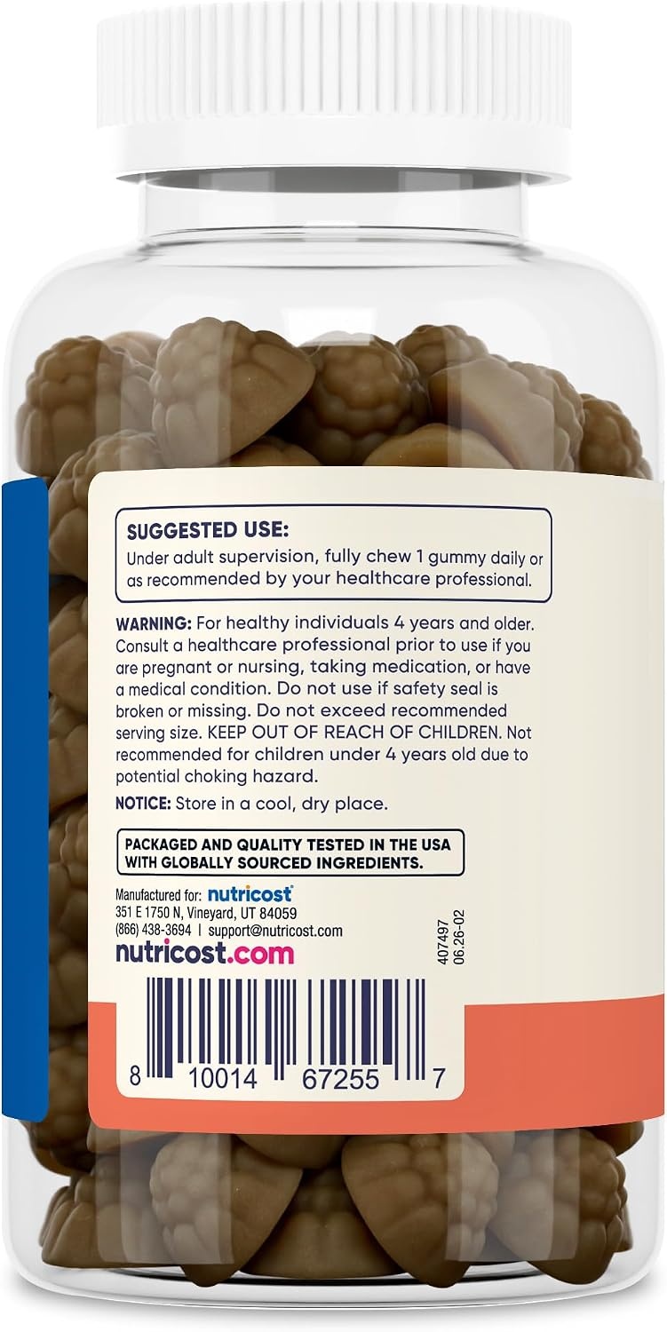 image:imageNutricost Kids Multivitamin Gummies Mixed Berry 120 Servings Gluten Free