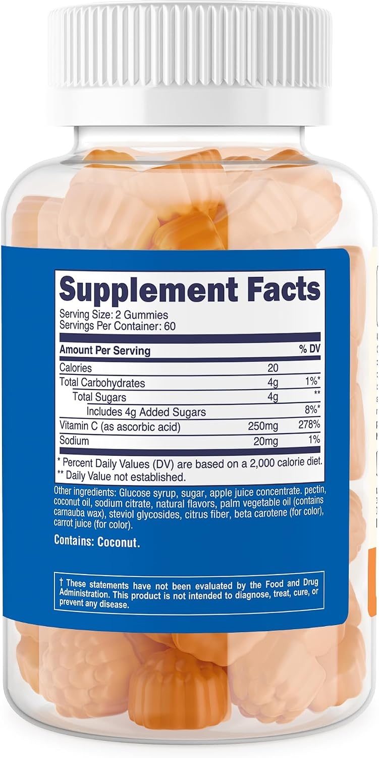 image:imageNutricost Kids Vitamin C Gummies 250mg 120 Gummies GlutenFree