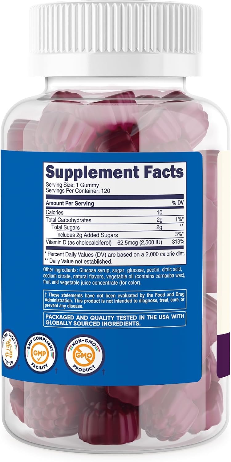 image:imageNutricost Kids Vitamin D3 Gummies 2500 IU 625mcg 120 Gummies