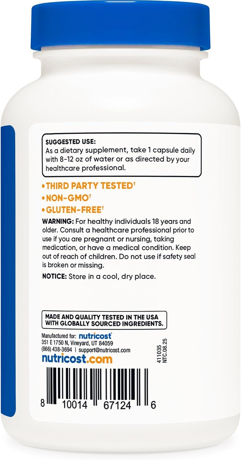 image:imageNutricost LArginine LCitrulline Complex 750mg 240 Capsules NonGMO120 Count Pack of 1