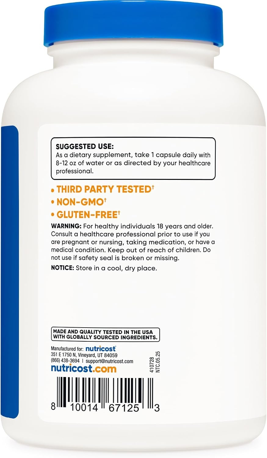 image:imageNutricost LArginine LCitrulline Complex 750mg 240 Capsules NonGMO240 Count Pack of 1