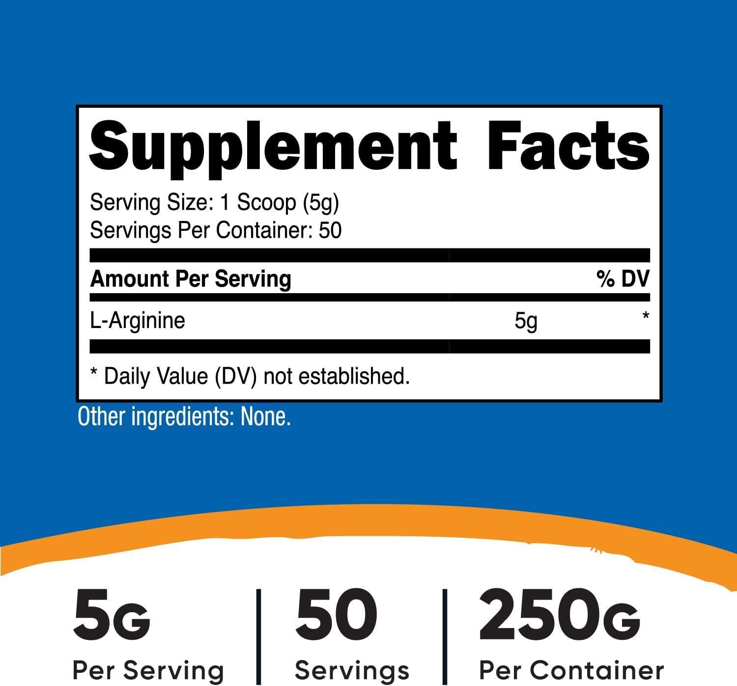 image:imageNutricost LArginine Powder 1KG Pure LArginine 5g Per Serving055 Pound Pack of 1