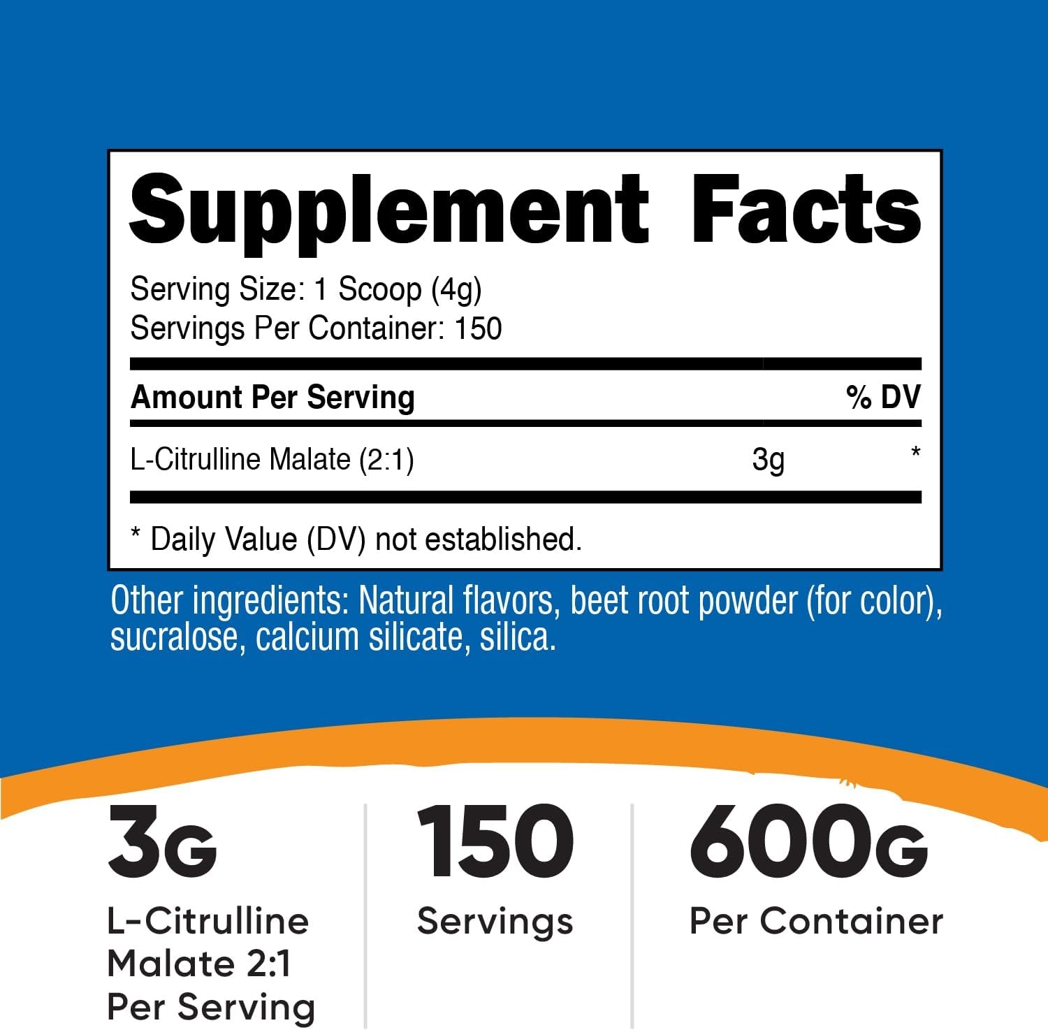 image:imageNutricost LCitrulline Malate Powder 21 12KGFruit Punch