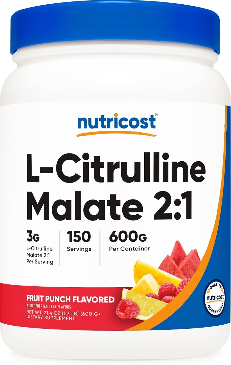 image:imageNutricost LCitrulline Malate Powder 21 12KGFruit Punch