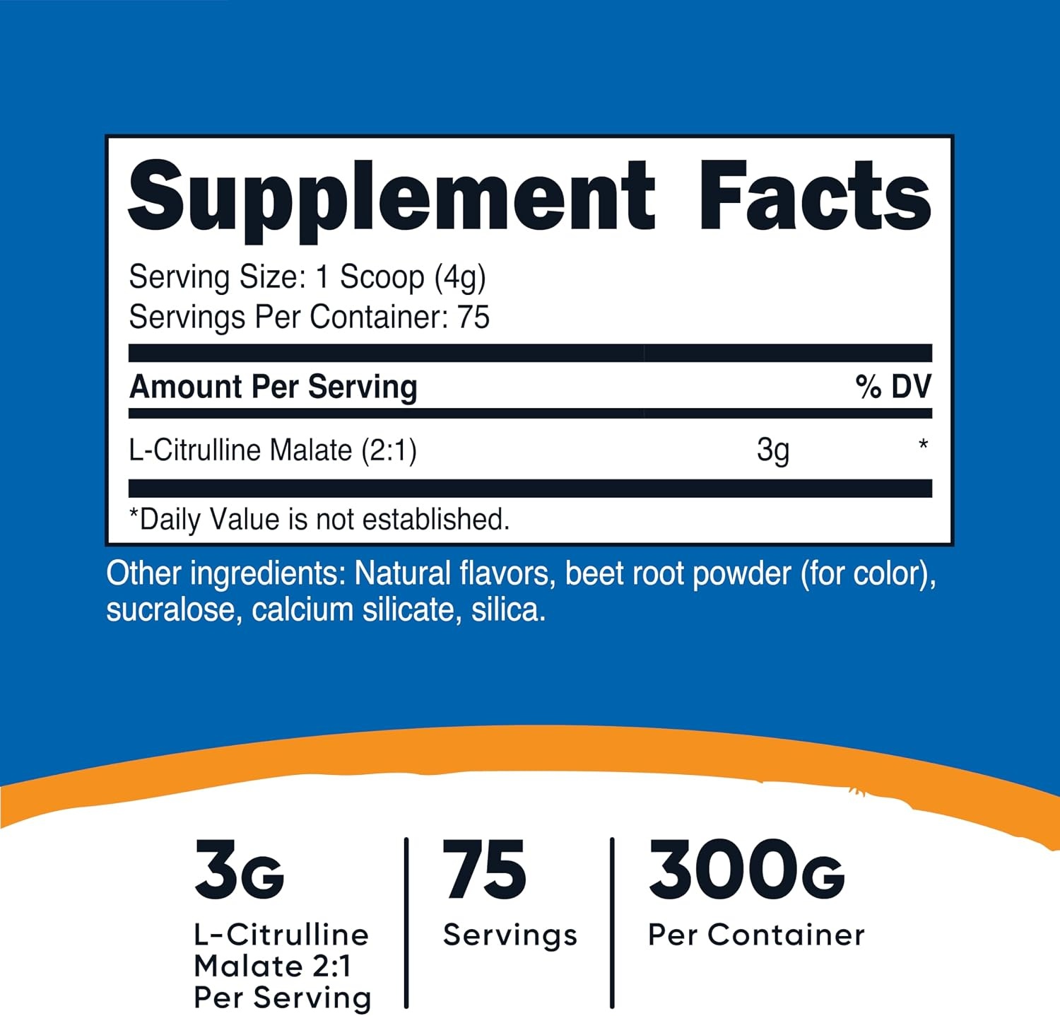 image:imageNutricost LCitrulline Malate Powder 21 12KGFruit Punch