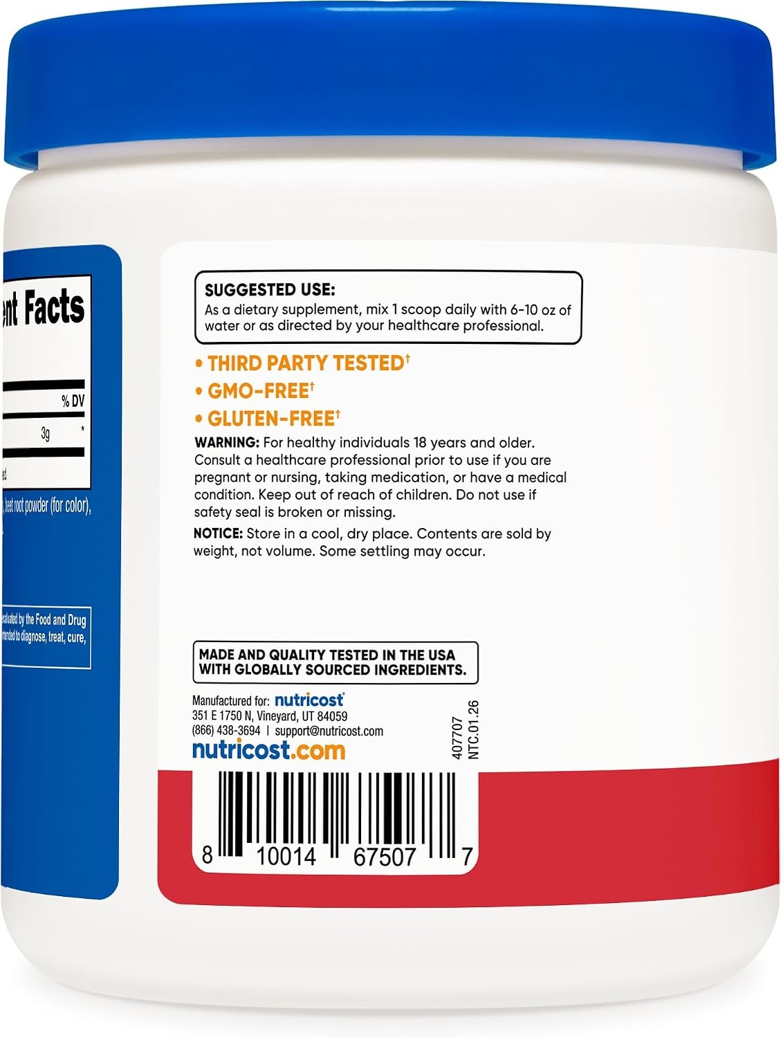 image:imageNutricost LCitrulline Malate Powder 21 12KGStrawberry Kiwi