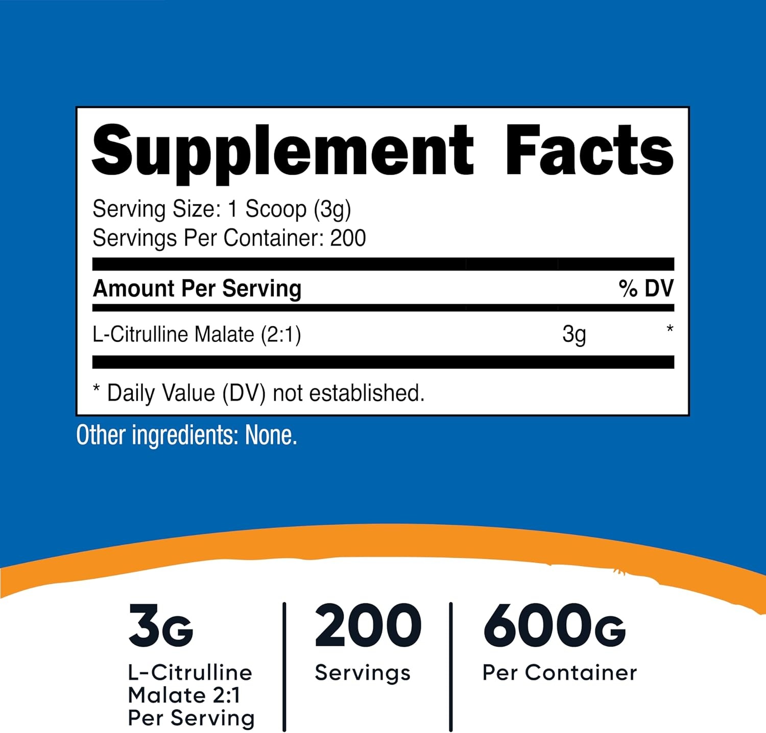 image:imageNutricost LCitrulline Malate Powder 21 12KGUnflavored