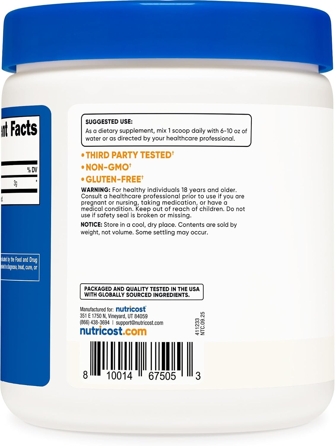 image:imageNutricost LCitrulline Malate Powder 21 12KGUnflavored