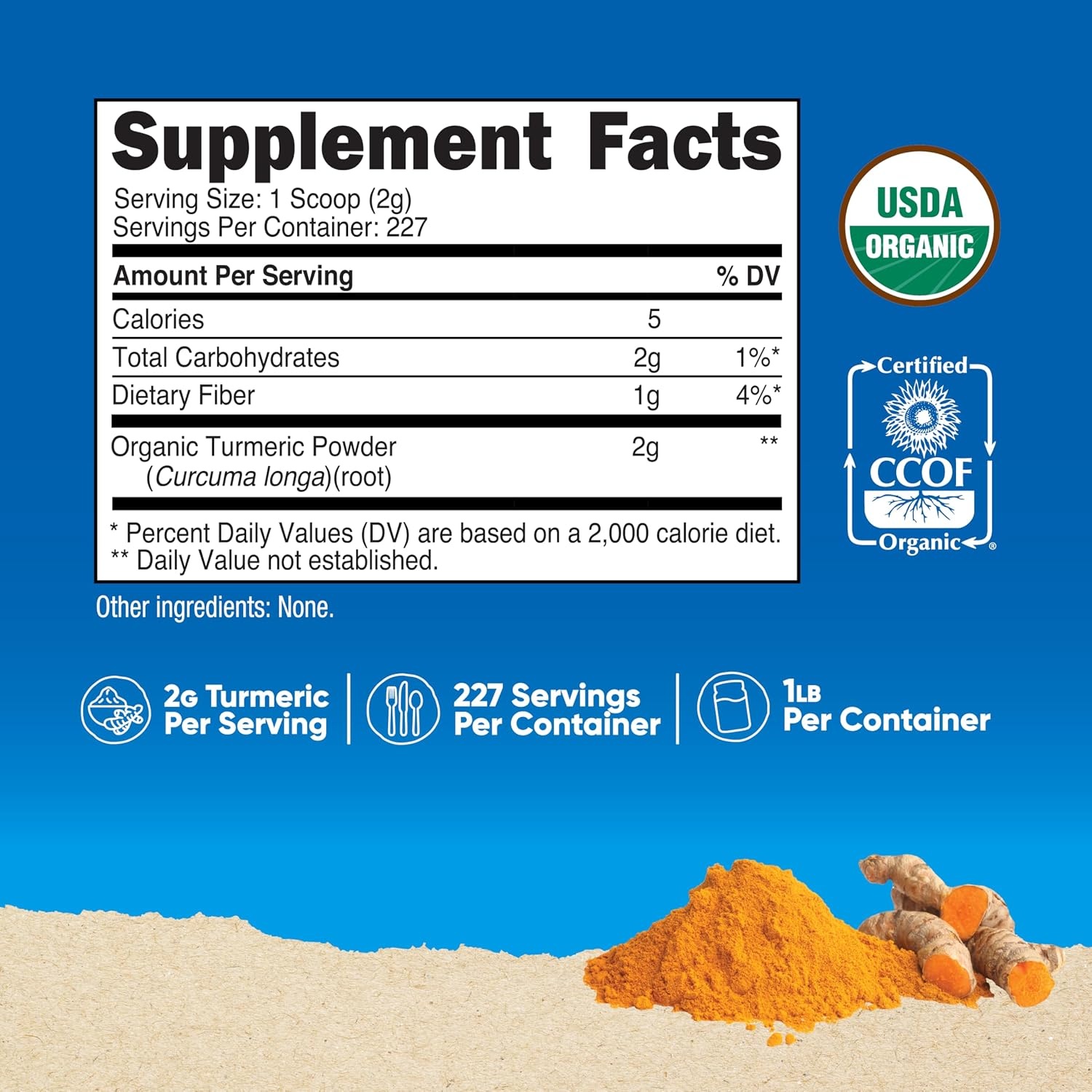 image:imageNutricost Organic Turmeric Root Powder 1 LB 16oz Certified USDA Organic1 Pound Pack of 1