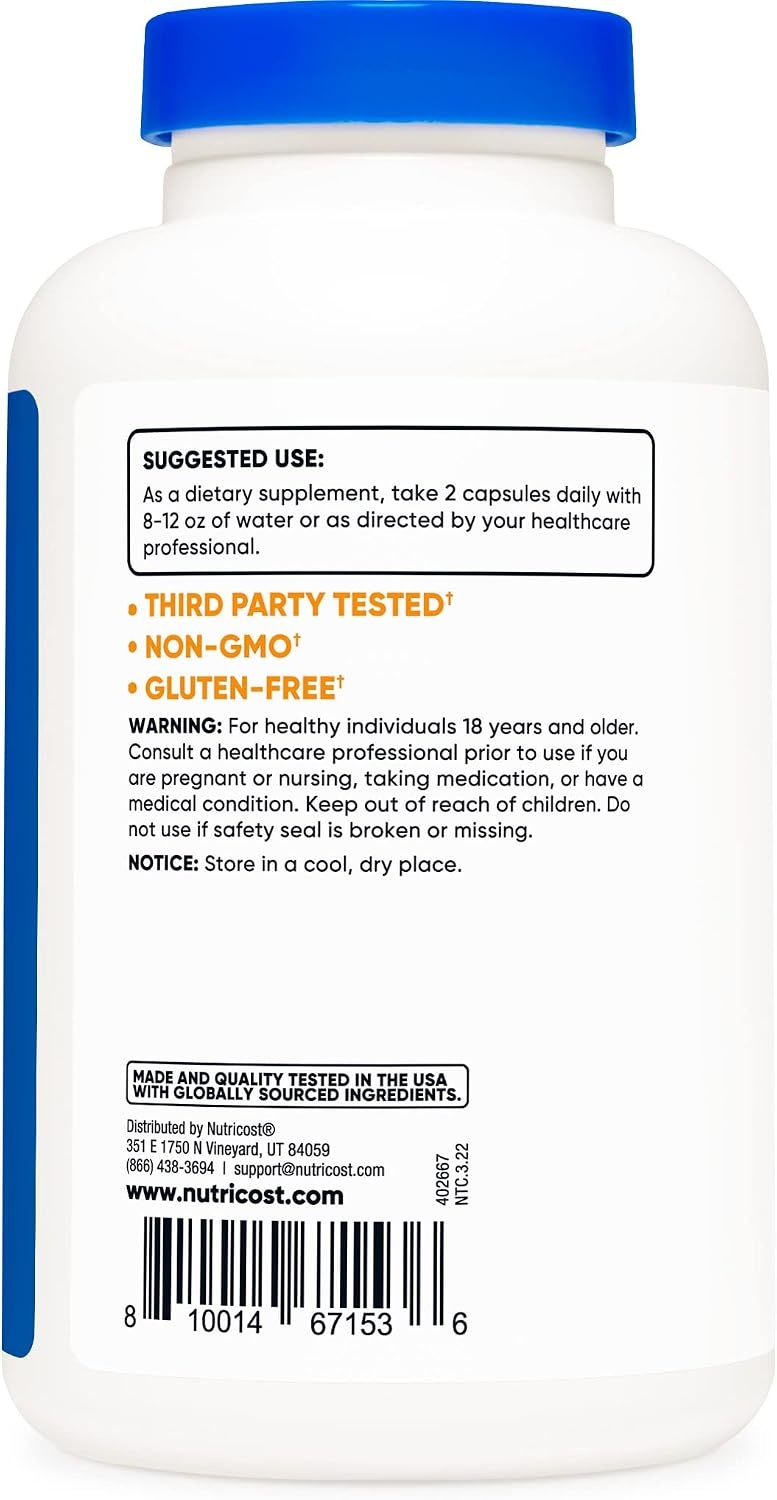 image:imageNutricost Vitamin C with Zinc Capsules 120 Servings Gluten Free GMOFree240 Count Pack of 2